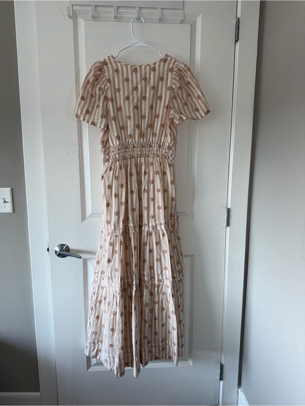 Anthropologie The Somerset Maxi Dress in Cream Stripes-NWOT - Picture 3 of 5